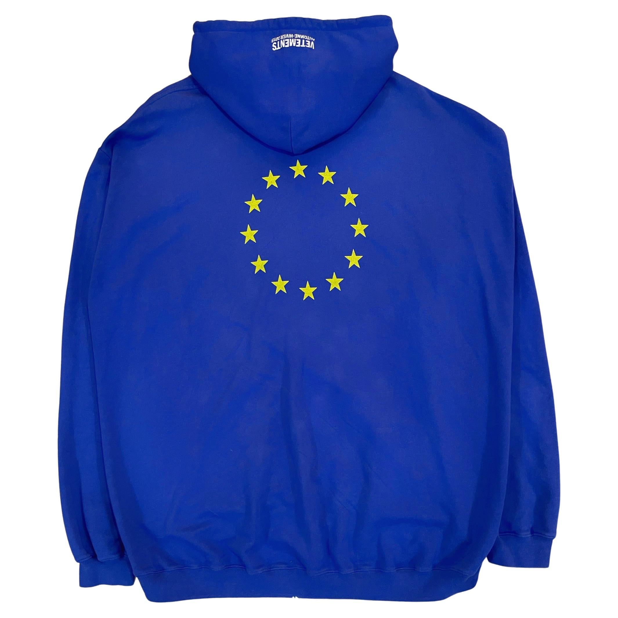 Vetements 2018 "Europa" Oversized Hoodie For Sale
