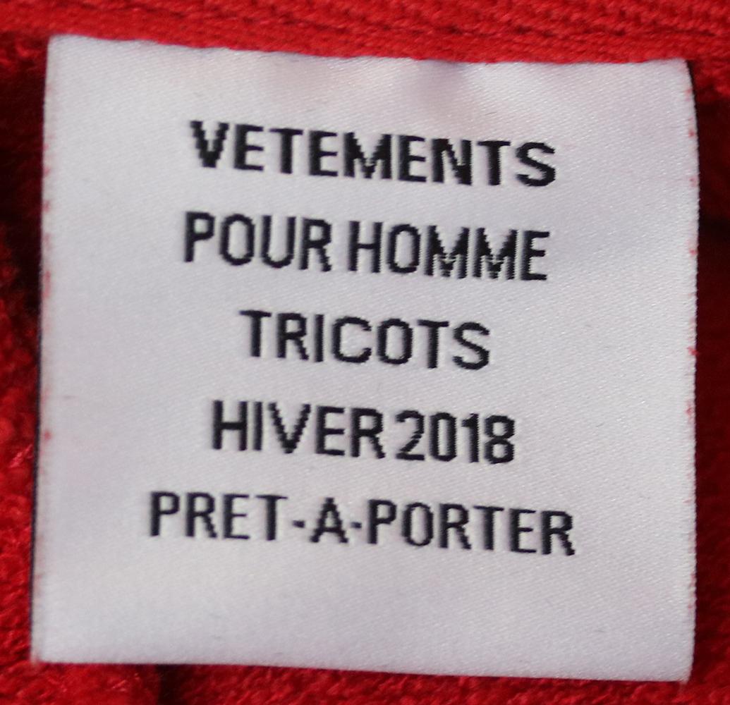 vetements antwerpen hoodie red