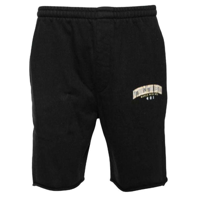 Vetements Black Cotton Printed Shorts M For Sale