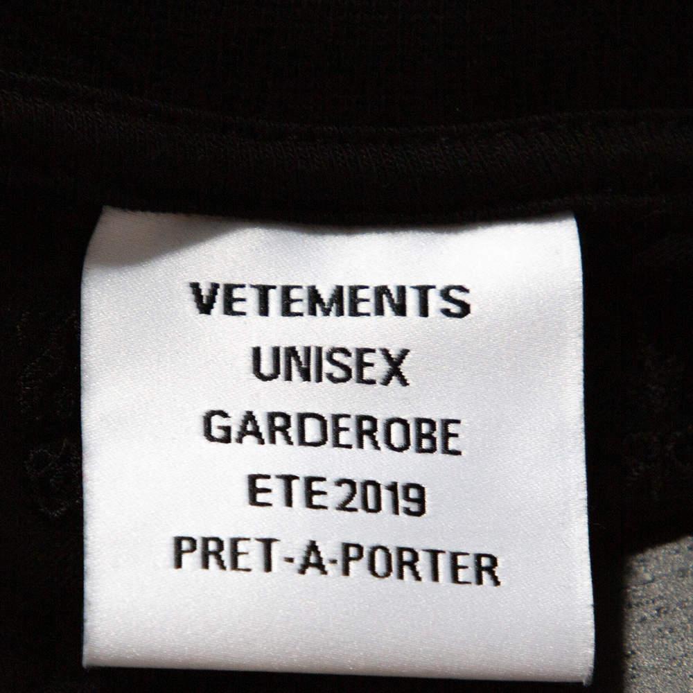 Vetements Black Cotton Rainbow Georgia Flag Print T Shirt S 1