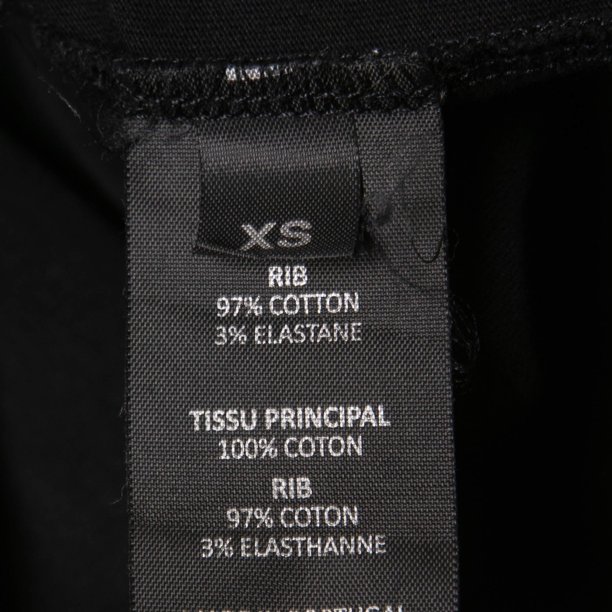Women's Vetements Black Languages Print Cotton Crew Neck Half Sleeve T-Shirt XS For Sale