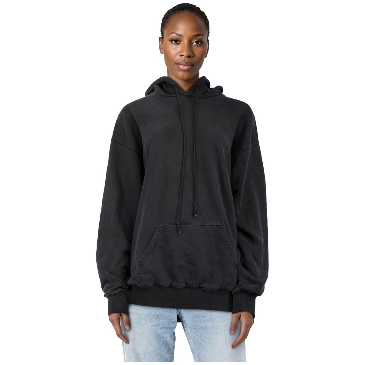 Vetements Black Logo Detail Hoodie Size S