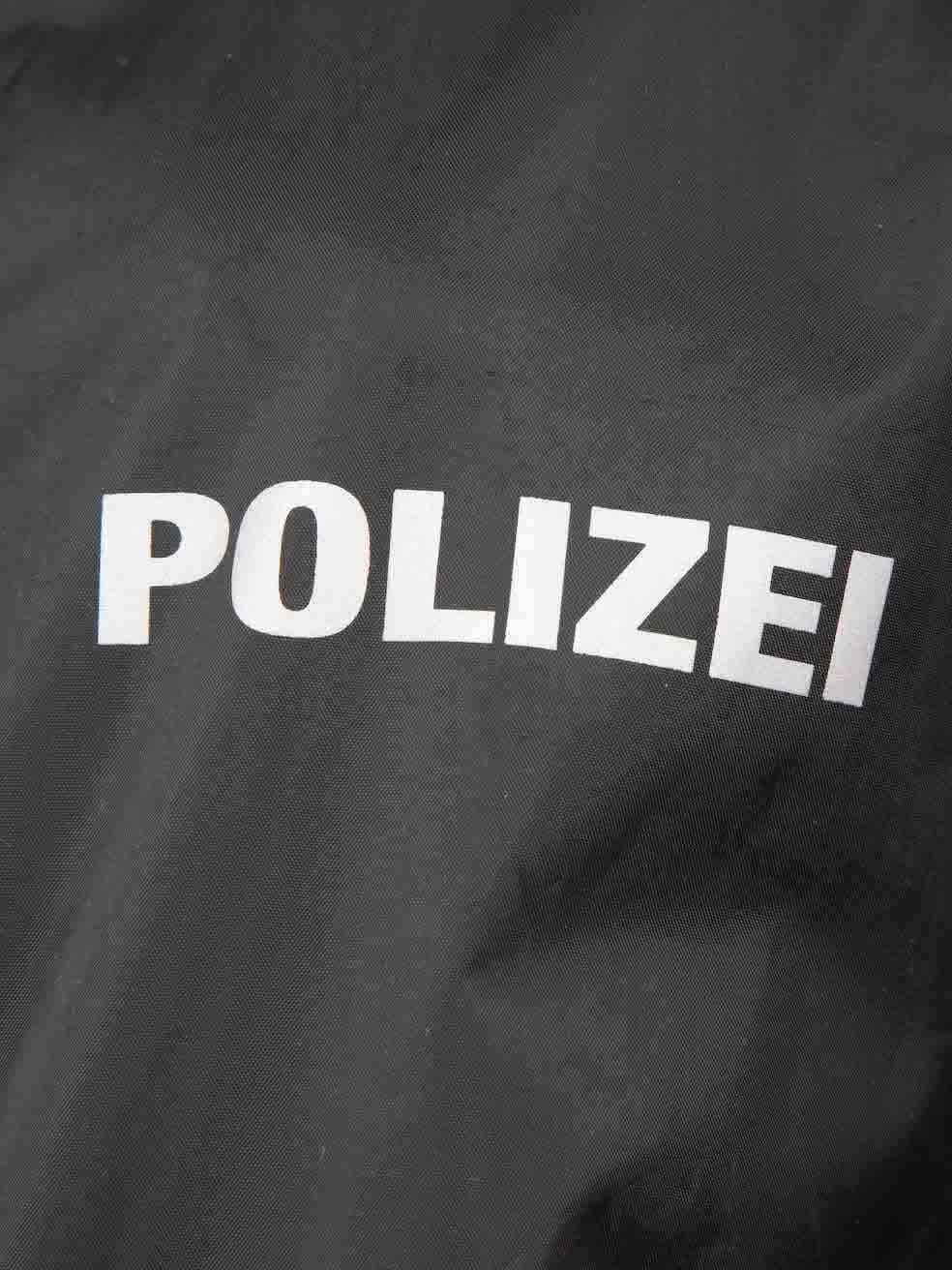 Vetements Black Polizei - Imperméable à capuche surdimensionné, taille L Pour femmes en vente