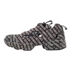 Vetements - Scarpe da ginnastica basse in pelle e tessuto bianco/nero taglia 42,5