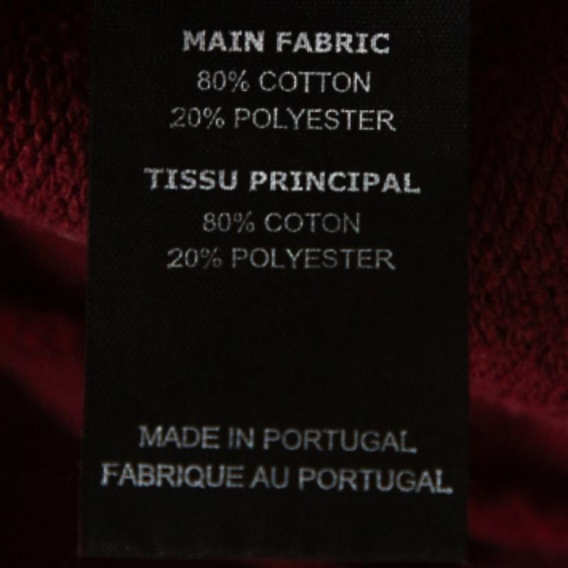 Vetements Pantaloni da pista in cotone rosso mattone con logo ricamato M. in vendita 2