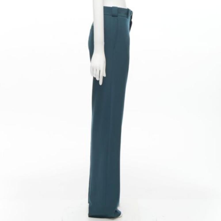 VETEMENTS Demna 2019 dark green cut out hole high waisted pants S For Sale 1