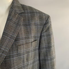 VETEMENTS Otoño-Invierno 2017, talla S, chaqueta tipo blazer gris azulada de poliéster y lana