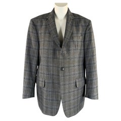 VETEMENTS Otoño-Invierno 2017, talla S, chaqueta tipo blazer gris azulada de poliéster y lana