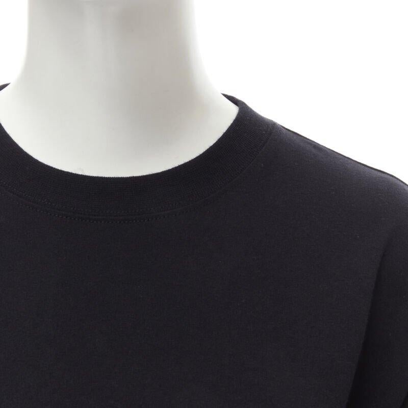 VETEMENTS Friends logo embroidered Limited Edition black cotton long tshirt  XS For Sale 2