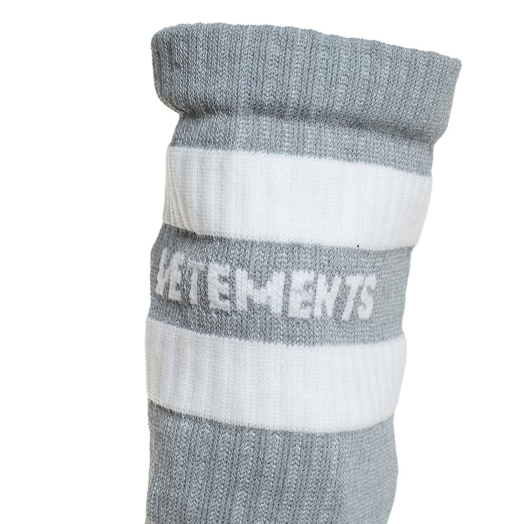 Vetements Grey Knit Fabric Reflective Sock Boots Size 36 In New Condition For Sale In Dubai, Al Qouz 2