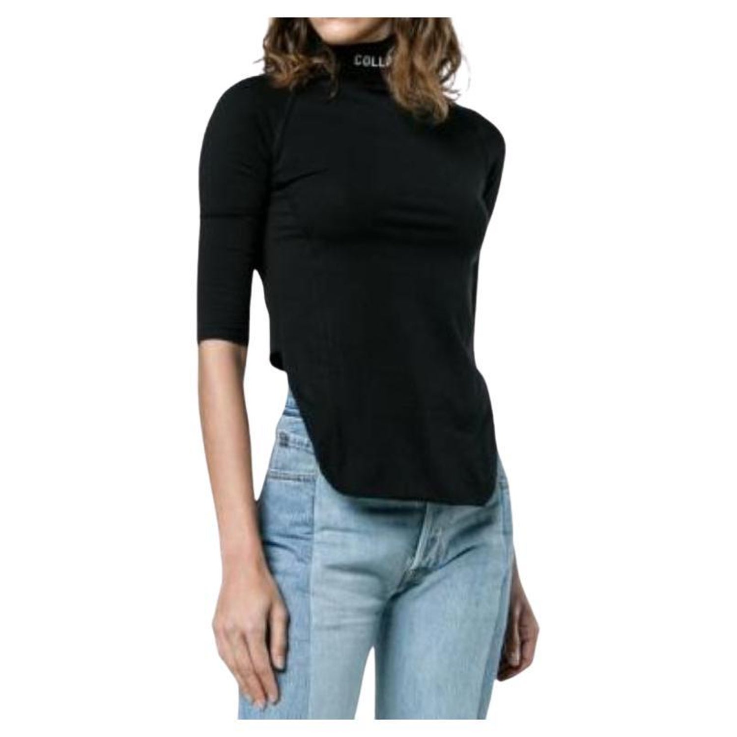 Vetements High Neck Asymmetric Top For Sale at 1stDibs