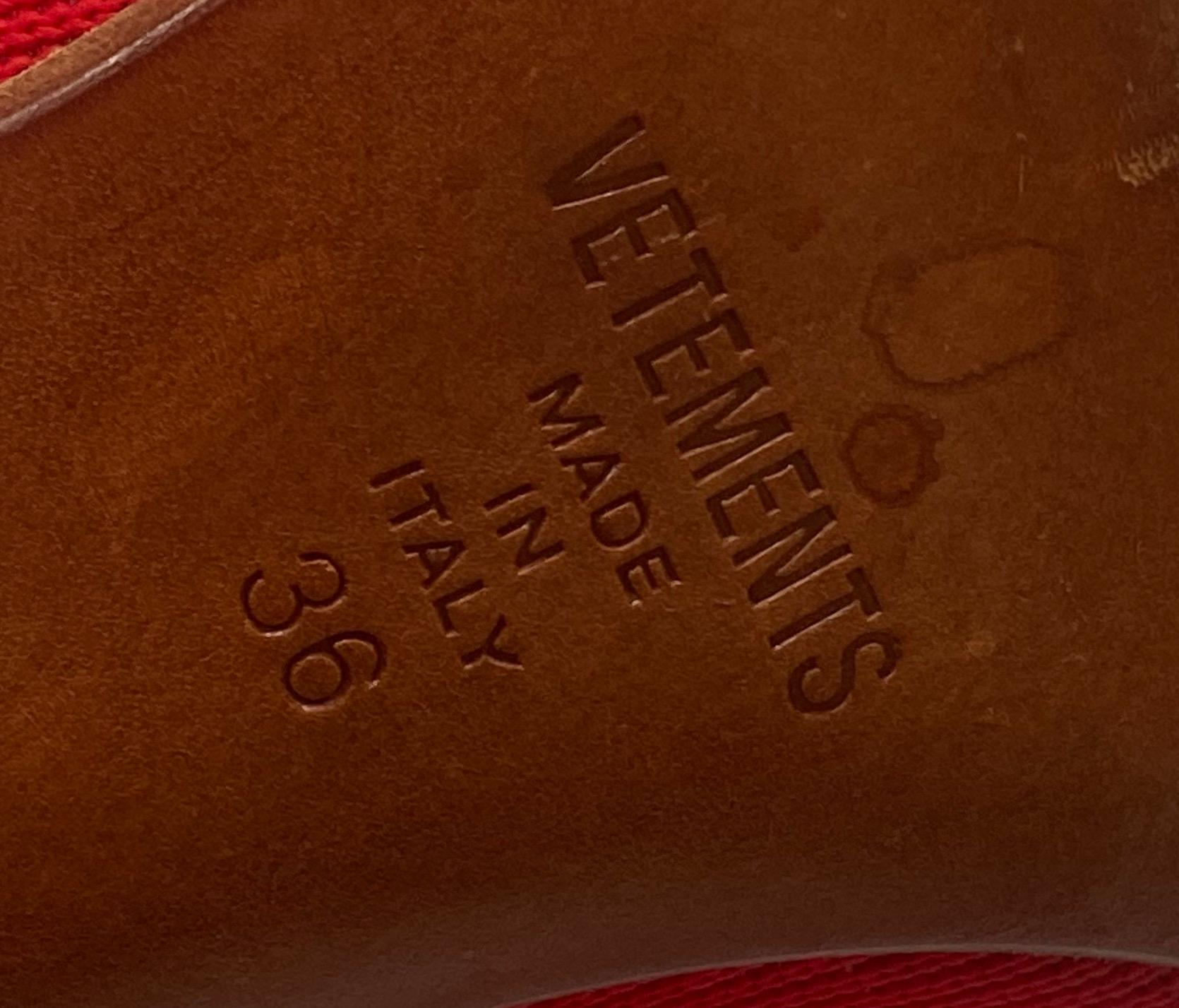 Vetements Sockenstiefel mit leichterem Absatz im Angebot 5