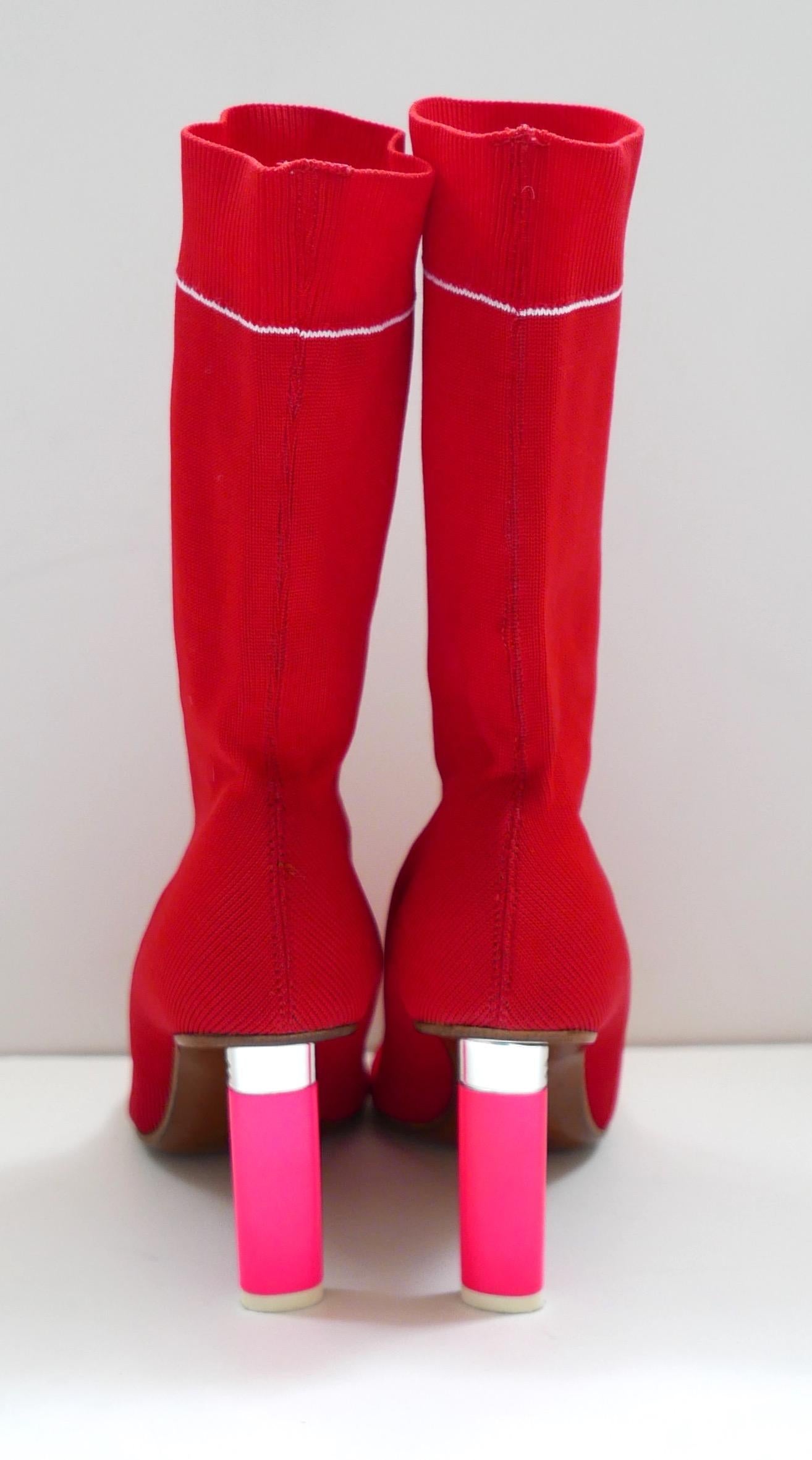 Vetements Sockenstiefel mit leichterem Absatz im Angebot 2