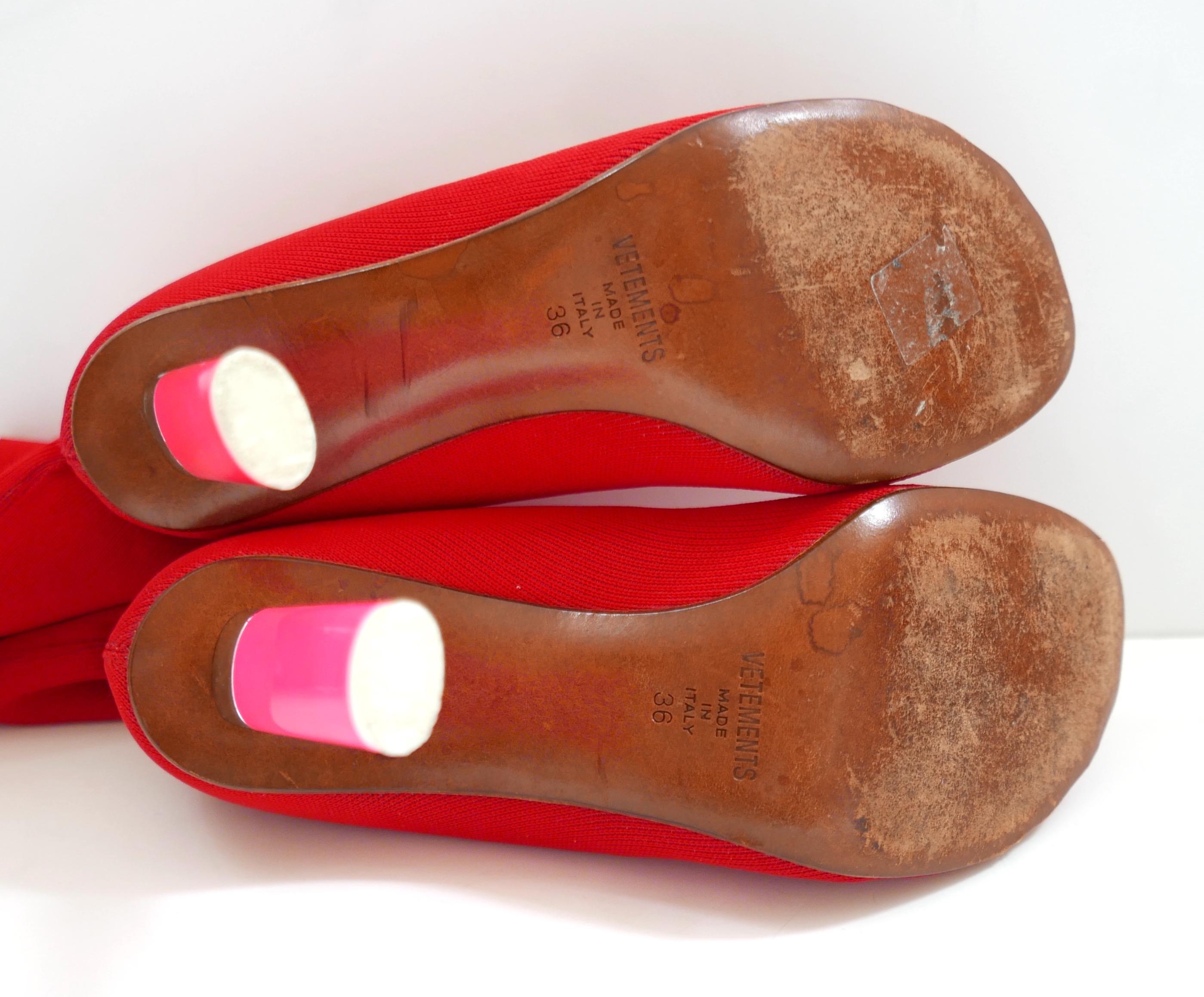 Vetements lighter heel sock boots For Sale 4