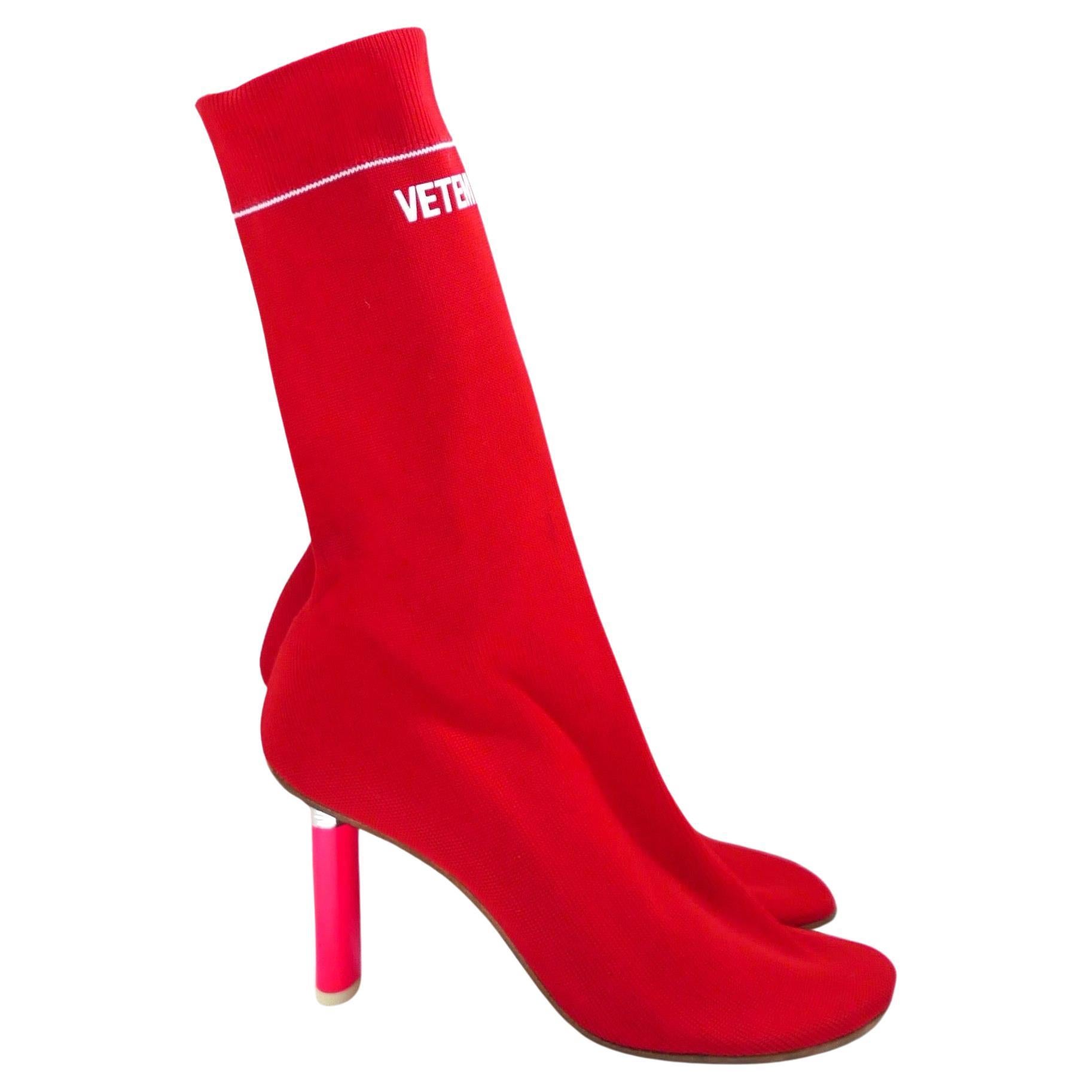 Vetements lighter heel sock boots For Sale