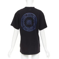 VETEMENTS Limited Edition Global Intelligence Menschenrechte RECHTLICHES T-Shirt XS