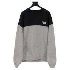 Vetements Logo Sweatshirt Small Black Grey White Collaboration Pullover Long