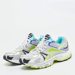 Vetements Multicolor Fabric and Leather Sock Runner Lace Up Sneakers Size 36