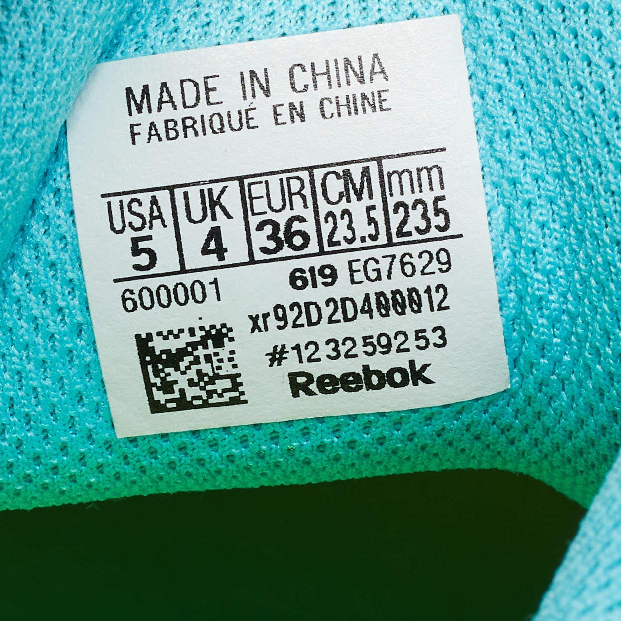Vetements Mehrfarbige Turnschuhe aus Stoff und Leder mit Socken und Schnürung aus Leder Größe 36 im Angebot 2