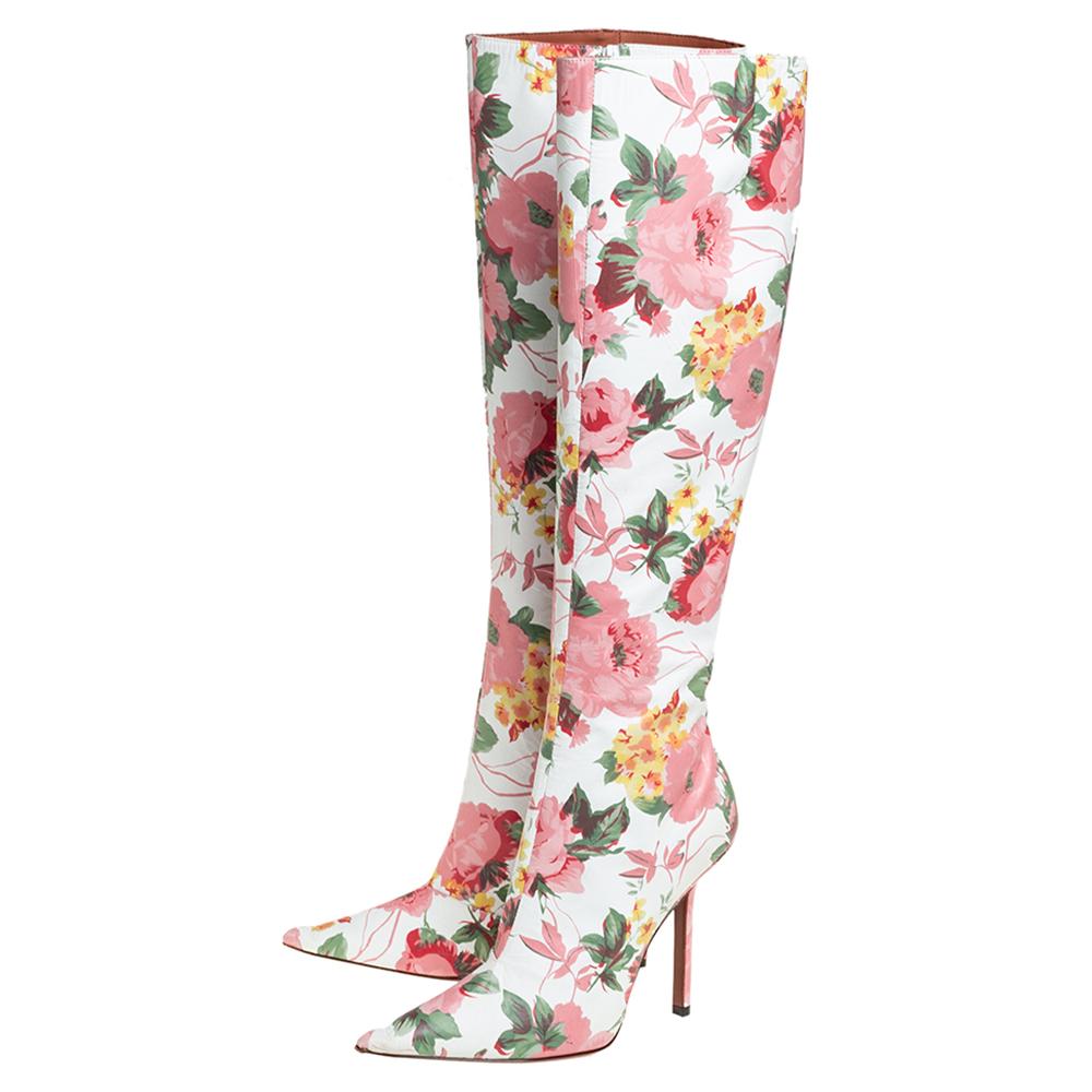 floral over the knee boots