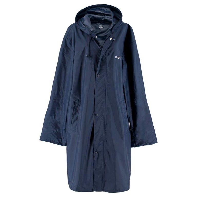 Vetements Navy 'Virgo' Horoscope Raincoat ONE SIZE