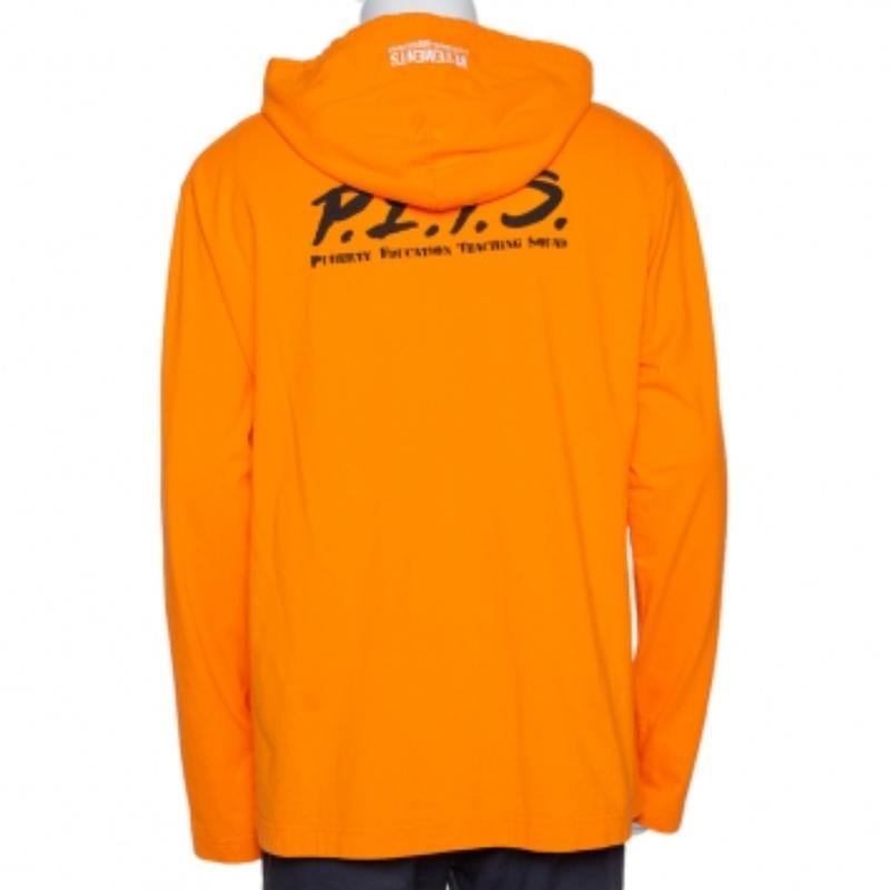Vetements - Felpa con cappuccio in cotone con stampa di animali domestici XS In condizioni buone in vendita a Dubai, Al Qouz 2