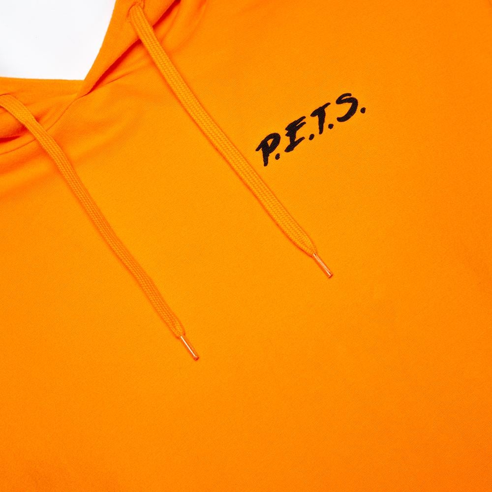 vetements orange hoodie