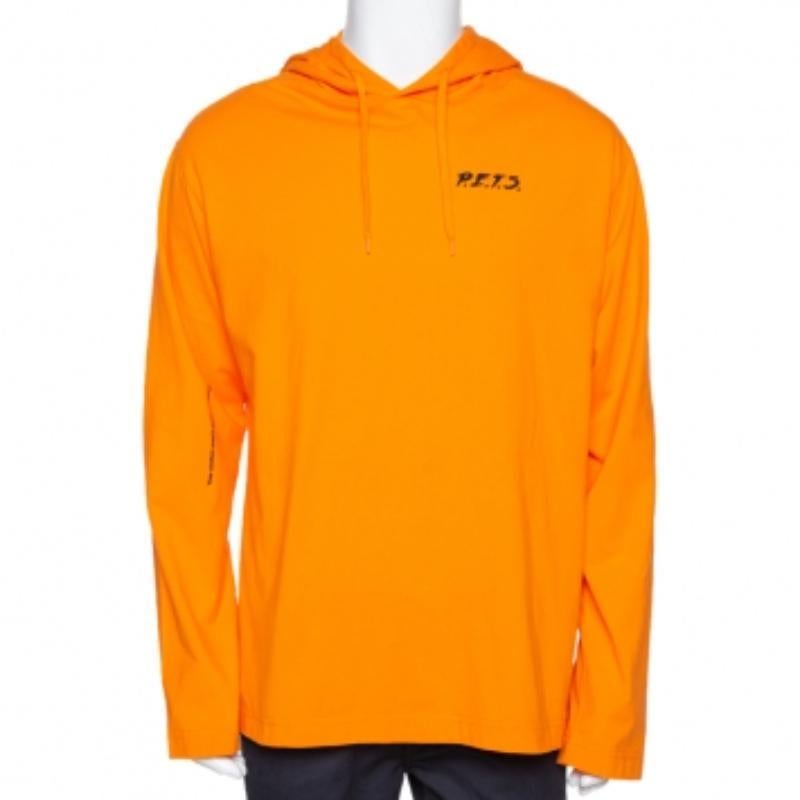 Vetements - Felpa con cappuccio in cotone con stampa di animali domestici XS in vendita 2