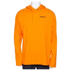 Vetements Orange Pets Print Cotton Oversized Hoodie XS