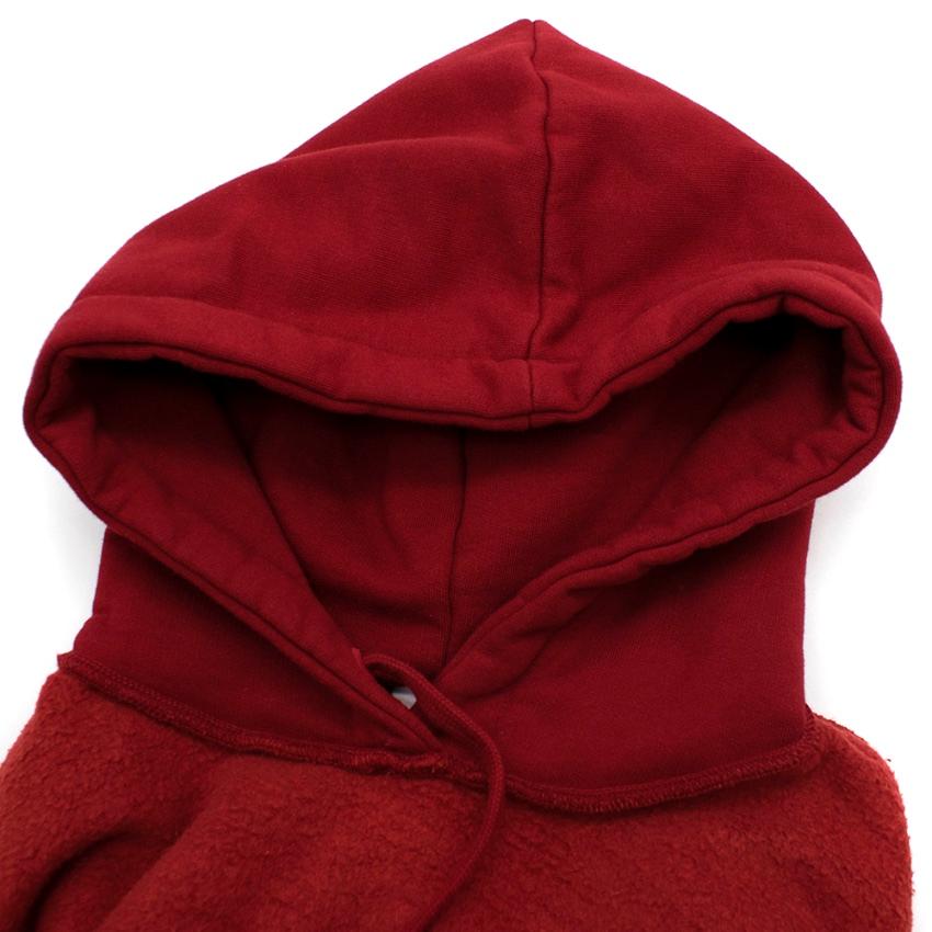Vetements Red Inside-Out Logo Hoodie - Size M In New Condition For Sale In London, GB