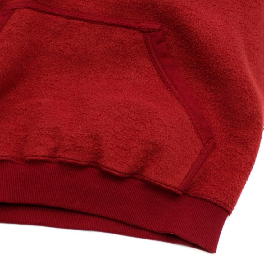 Vetements Red Inside-Out Logo Hoodie - Size M For Sale 1