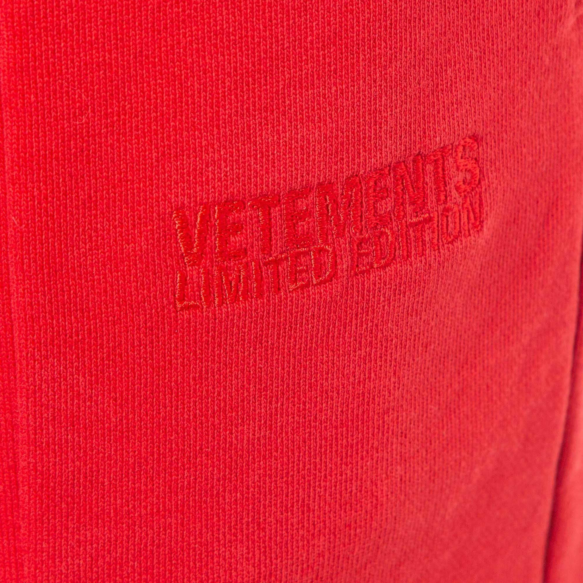 Vetements Red Jersey Sweatpants L 2