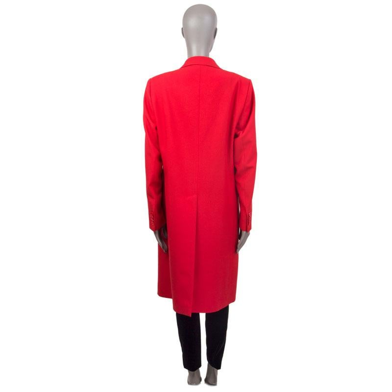 red vetements coat