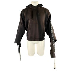 Jersey con capucha desgastado de VETEMENTS, colección primavera-verano 2018, talla M, negro, para mujer
