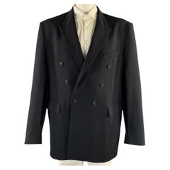 VETEMENTS Primavera/Verano 2019. Chaqueta deportiva oversize de mezcla de lana, color negro, talla L