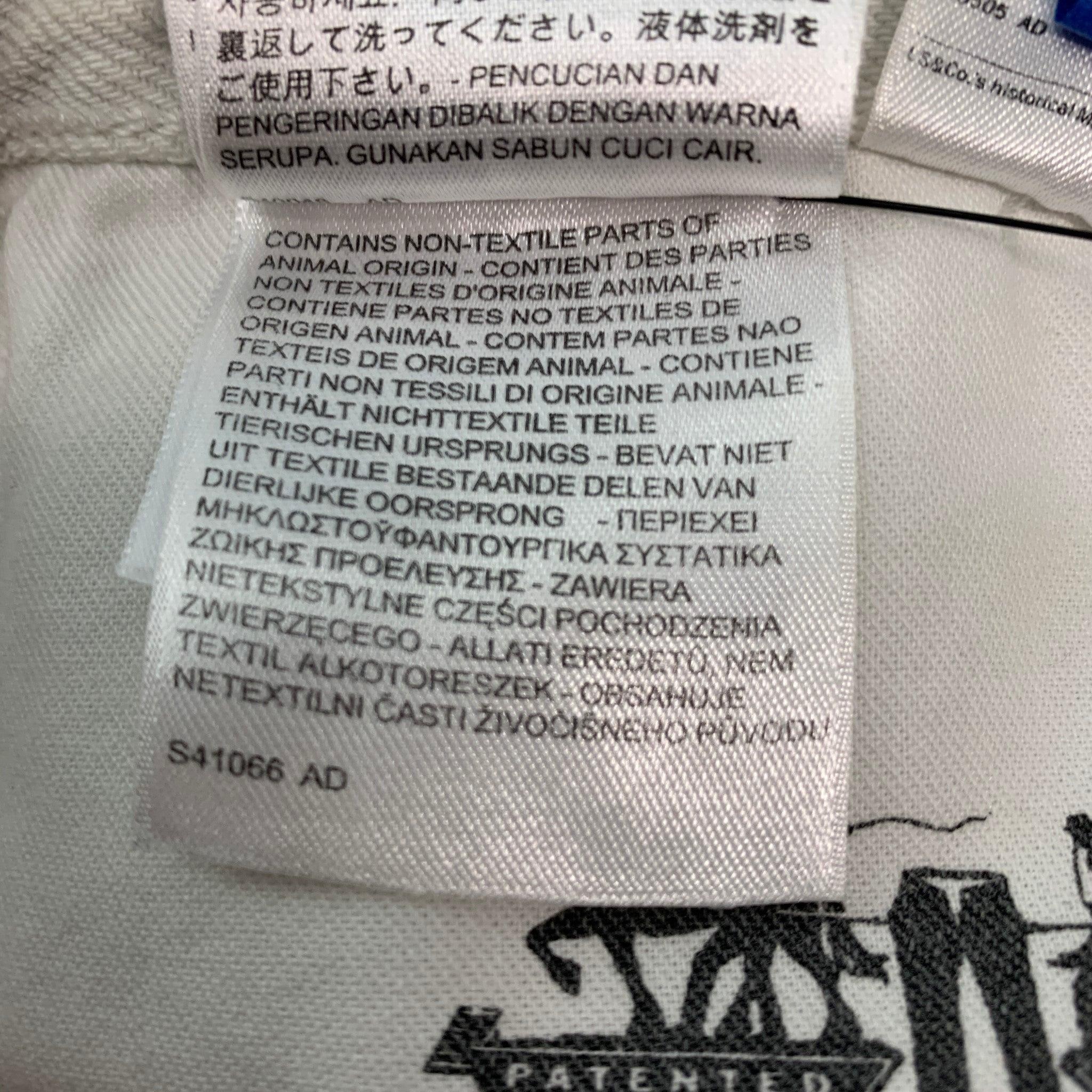 VETEMENTS Size 32 White Light Blue Cotton Button Fly Jeans For Sale 6