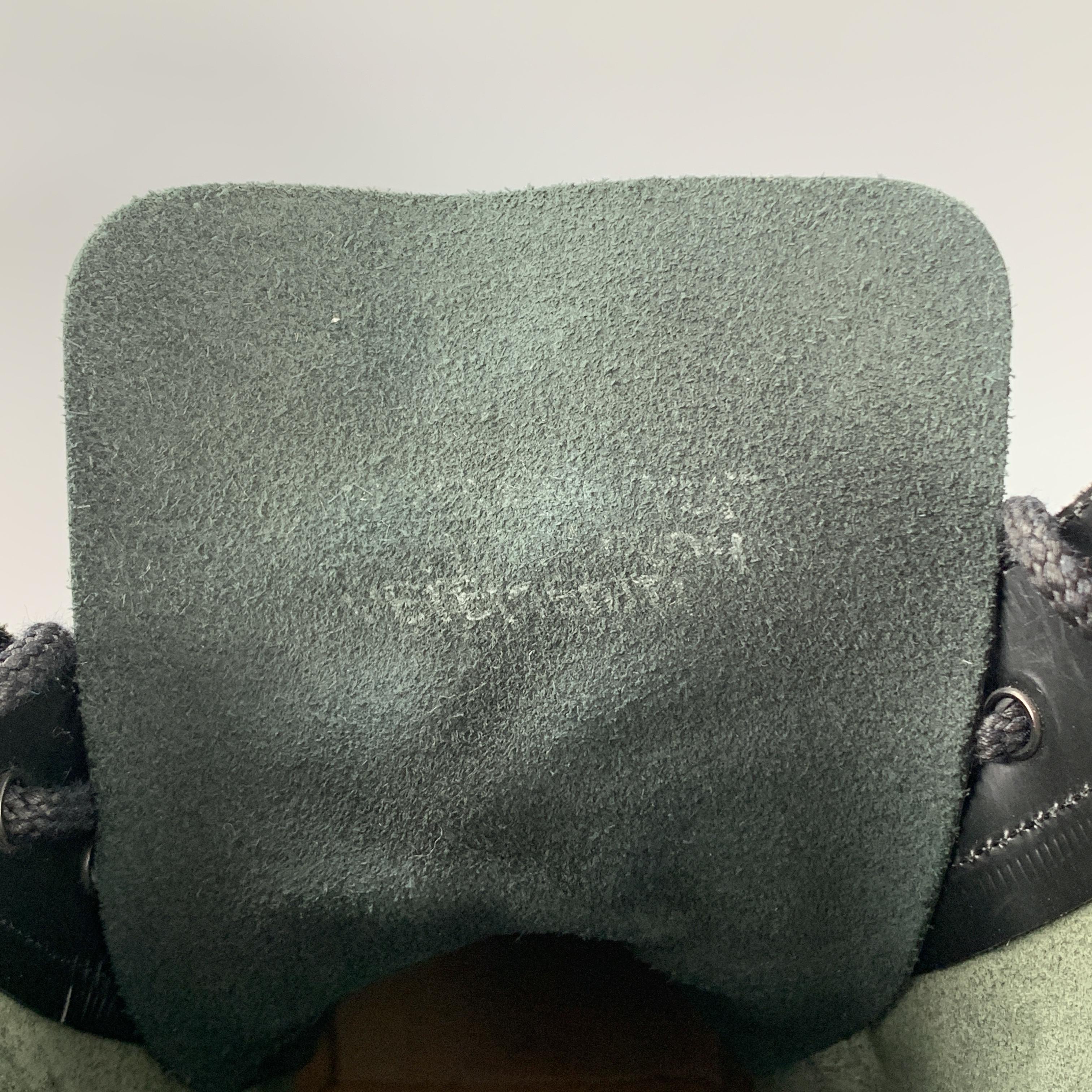 Men's VETEMENTS Size 9 Black Logo Leather Lace Up Boots