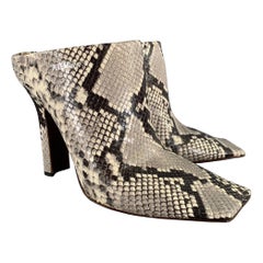 VETEMENTS Size 9 Sq Toe Snake Boomerang Mule