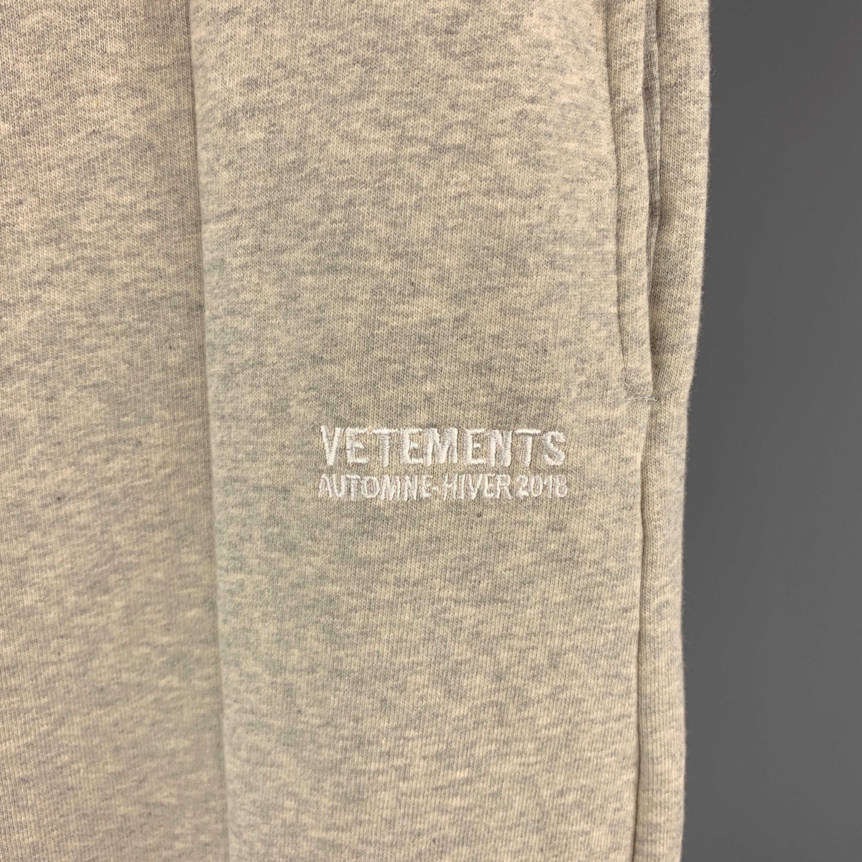 vetements grey sweatpants