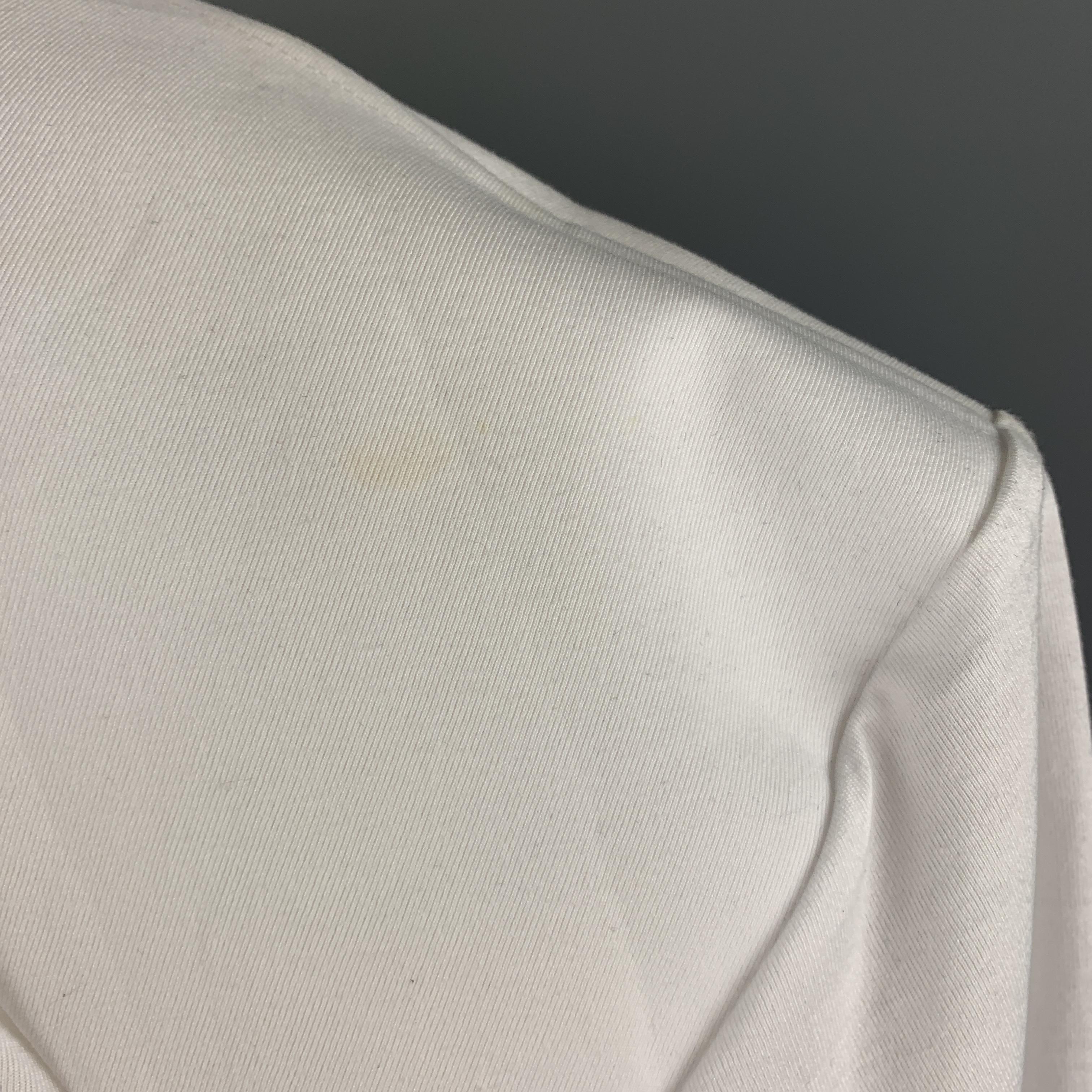 VETEMENTS Size XS White YOU FUCK'N ASSHOLE Shoulder Pad T-Shirt 1