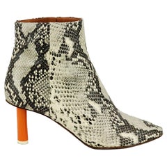 Vetements Snakeskin And Leather Ankle Boots EU 39 UK 6 US 9