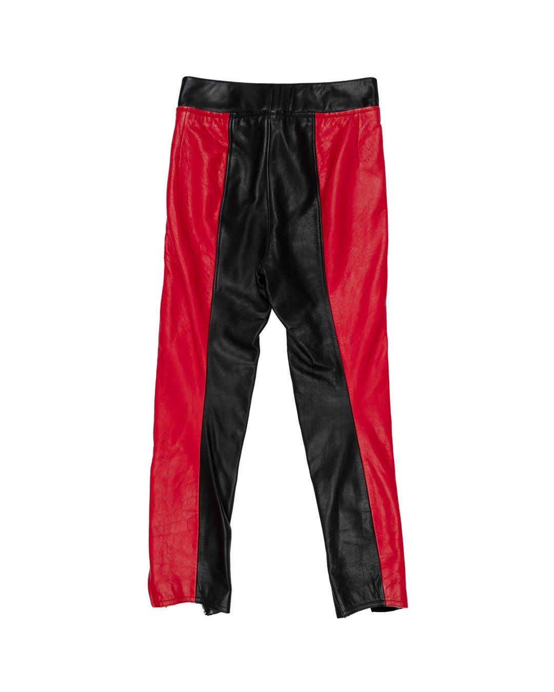 Black Vetements SS2016 Leather Biker Pants For Sale