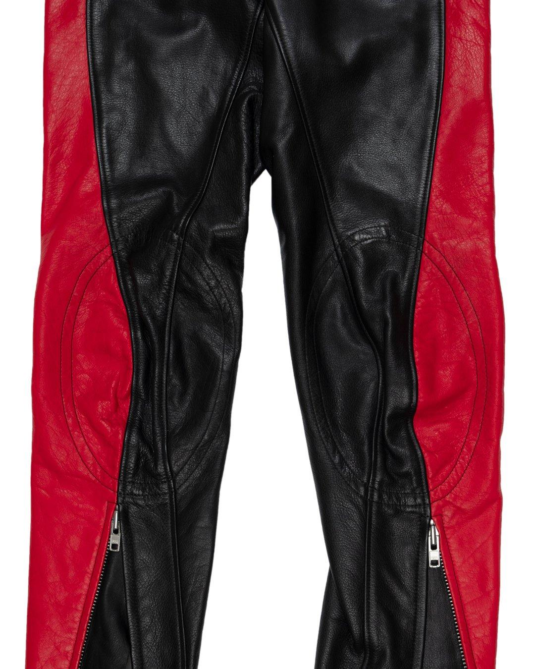 Vetements SS2016 Leather Biker Pants In Excellent Condition For Sale In Beverly Hills, CA