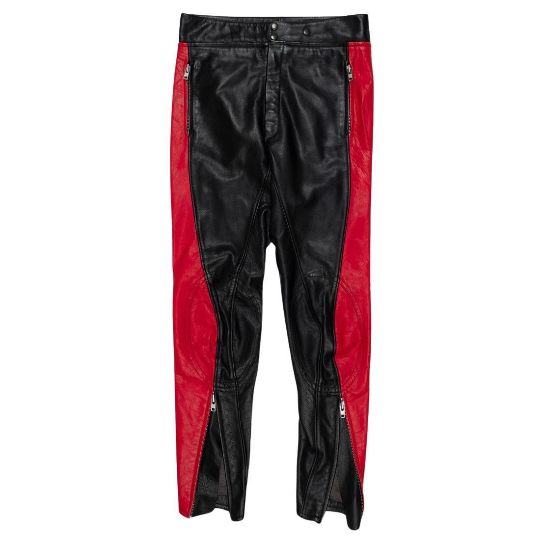 Vetements SS2016 Leather Biker Pants For Sale