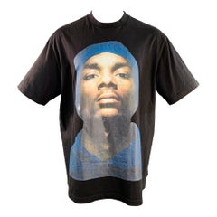 VETEMENTS Summer 2017 Size XS Snoop Dogg Black Multi Color Print Cotton Crew Neck T-shirt