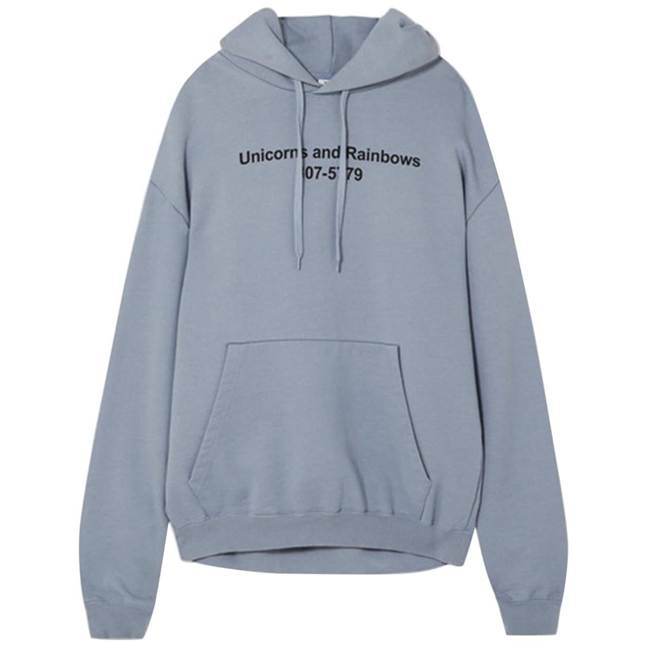 Vetements Unicorn Print Oversized Hoodie