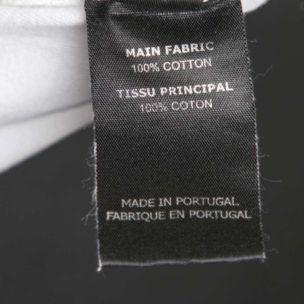 Vetements Weißes T-Shirt aus Baumwolle mit Code-Druck und Rundhalsausschnitt M im Angebot 1