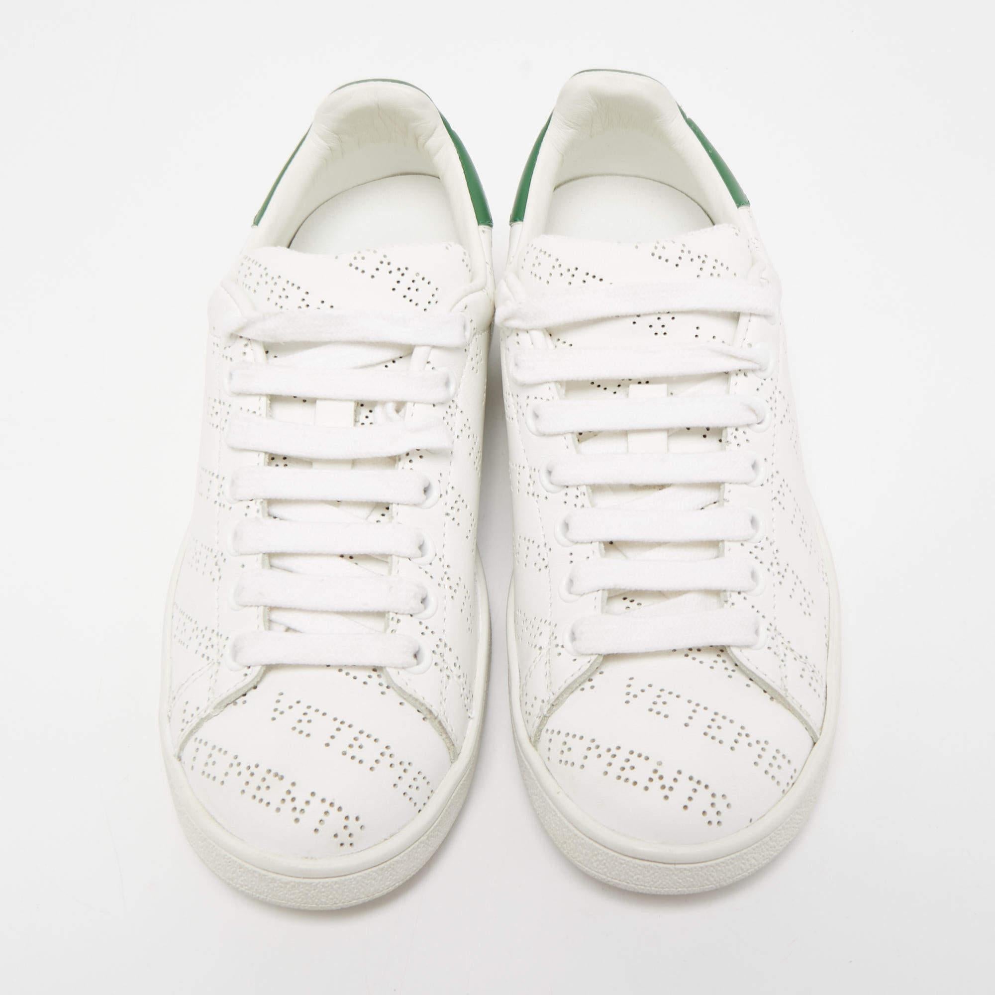 Vetements perforated store leather sneakers