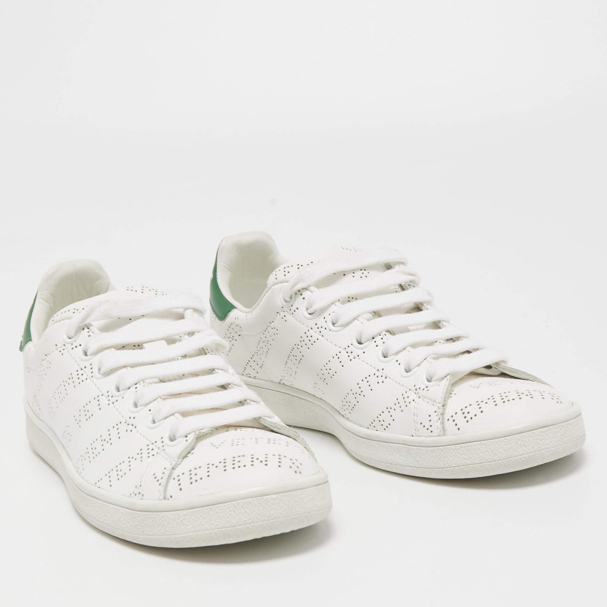 Vetements perforated leather sneakers cheap