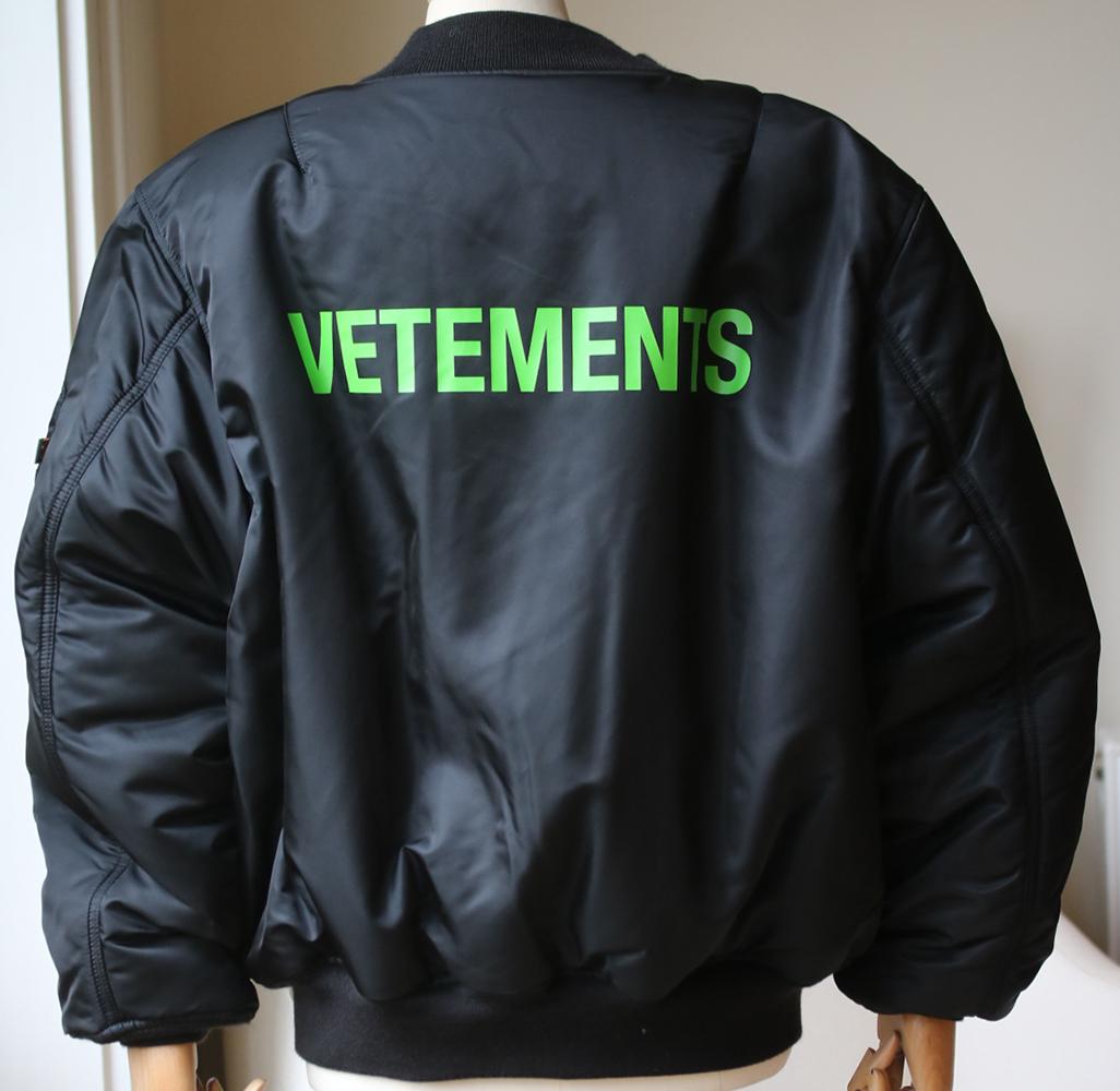 vetements bomber jacket